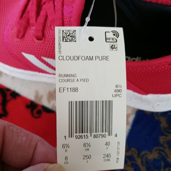 Adidas Cloudfoam Pure Shoes size 8 for Women - Picture 2 of 7